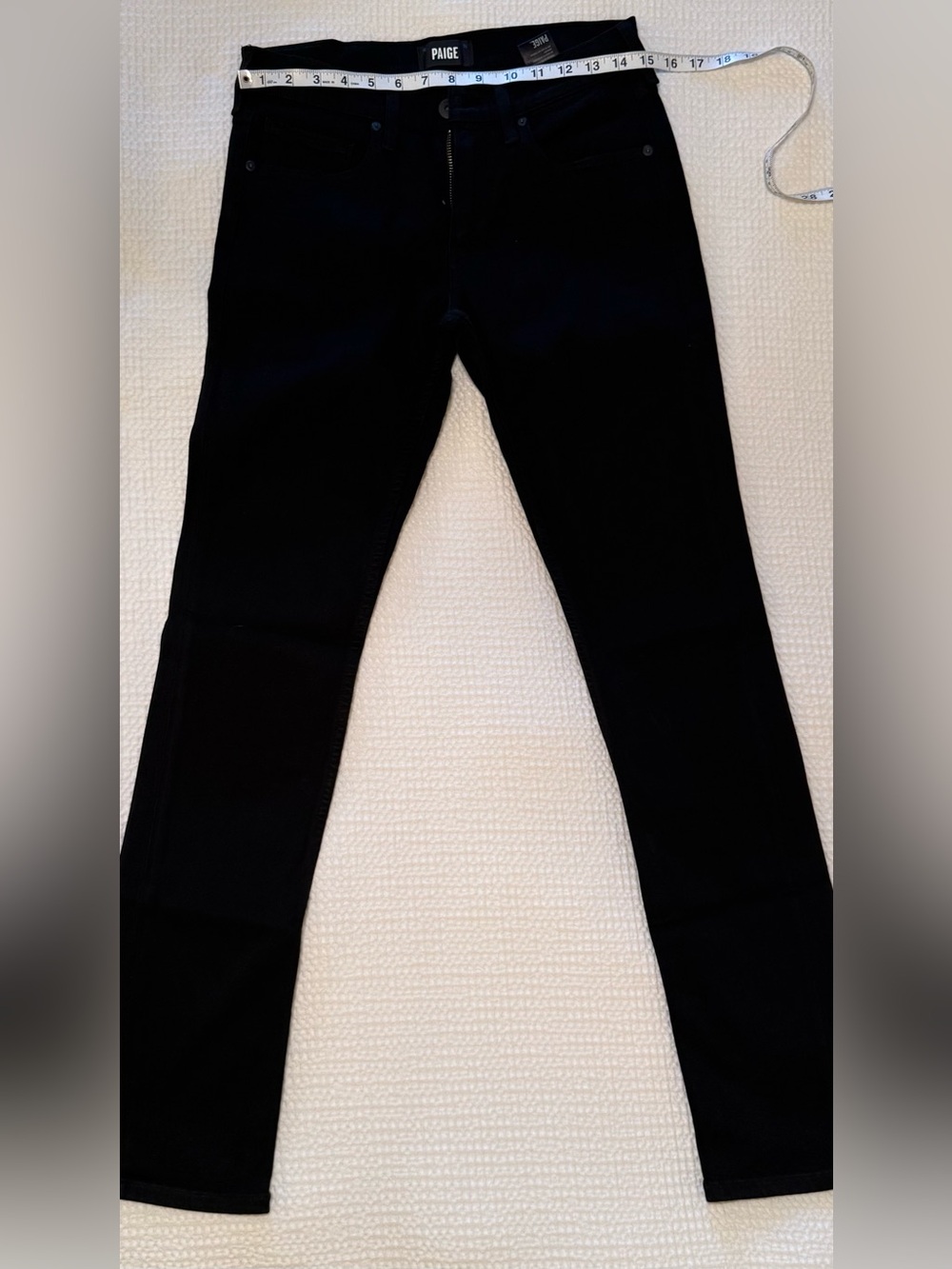 PAIGE | Men's Lennox Jeans | Black Shadow | Slim Stretch Denim | Size = 29 - Picture 8 of 10
